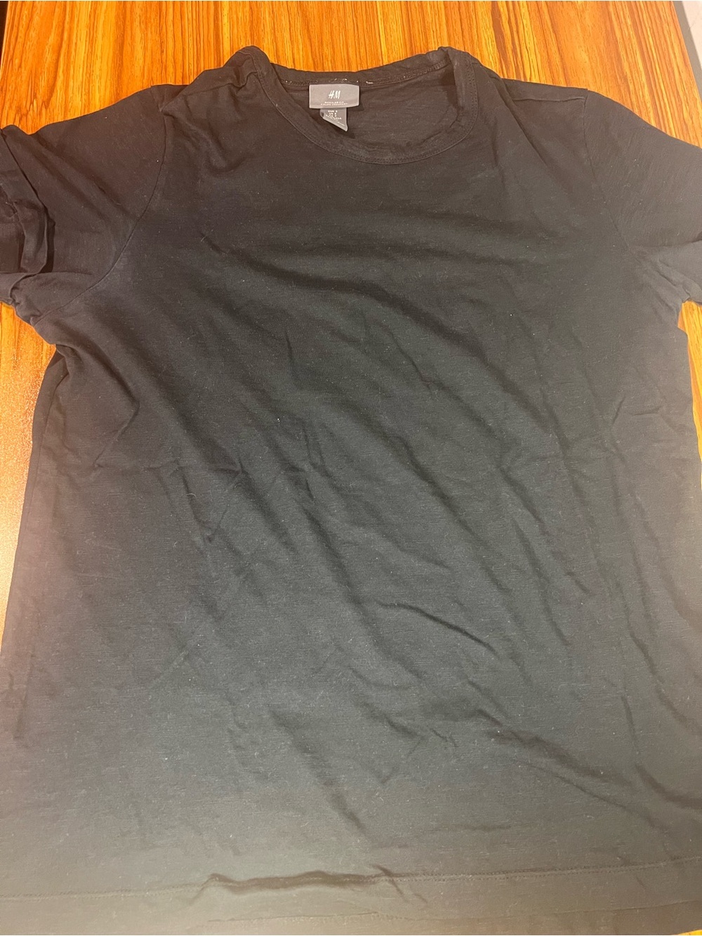 H&M Men's Black Short Sleeve Crew Neck Tee